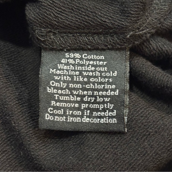 Rock & Republic Women’s Black Studded Twist Knot Hem Sweatshirt Top Size Small - Picture 15 of 15